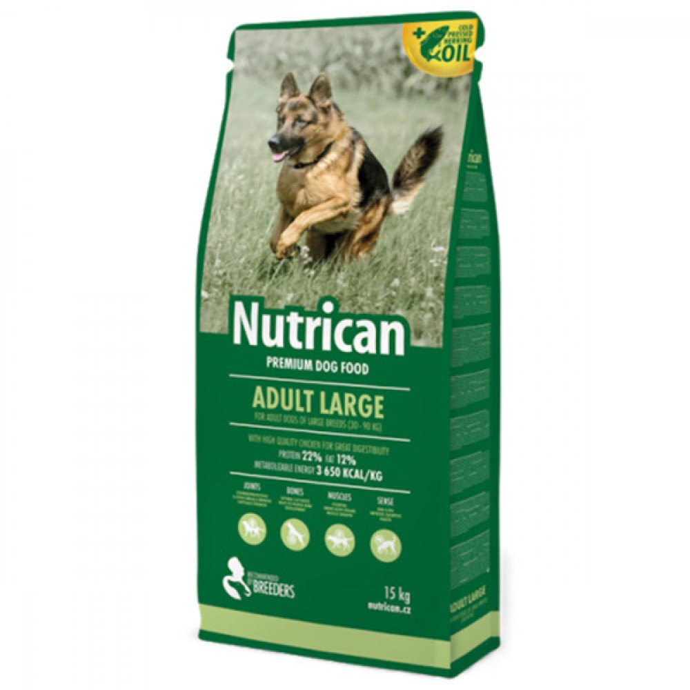 Сухий корм Nutrican Adult Large для собак великих порід будь-якого віку зі смаком курки, 15 кг