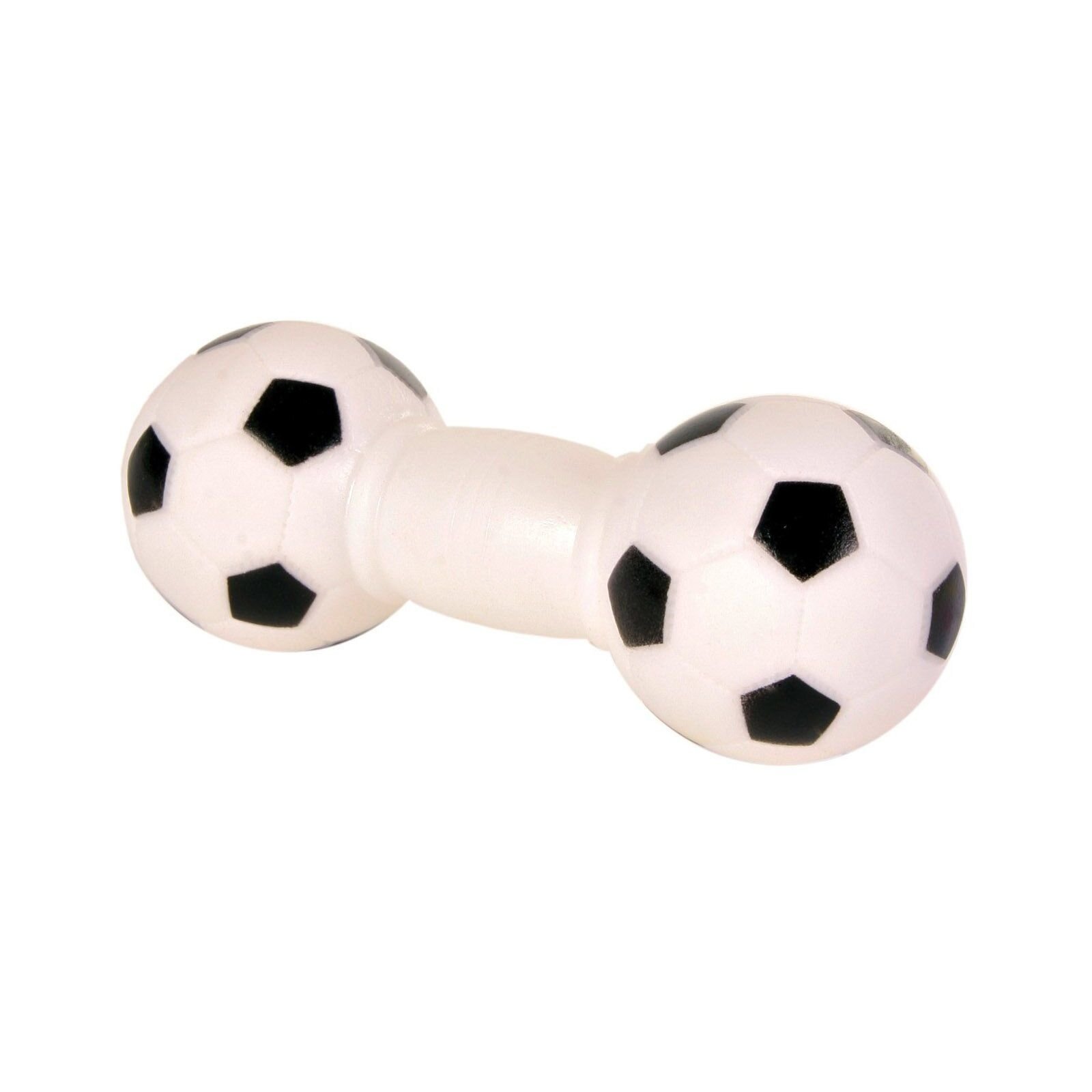 Игрушка для собак Trixie Гантель футбольная с пищалкой 14 см (винил)