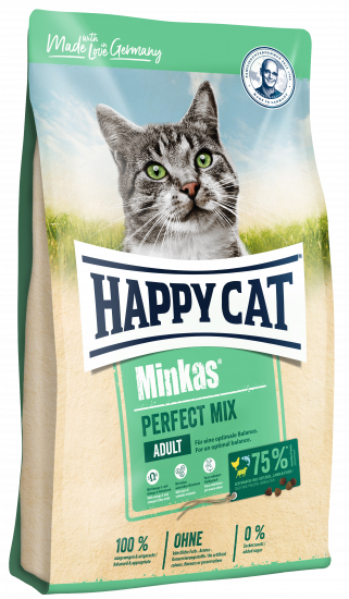 Happy Cat (Хэппи Кэт) - Minkas Pеrfect Mix Сухой корм для взрослых кошек 0,5 кг