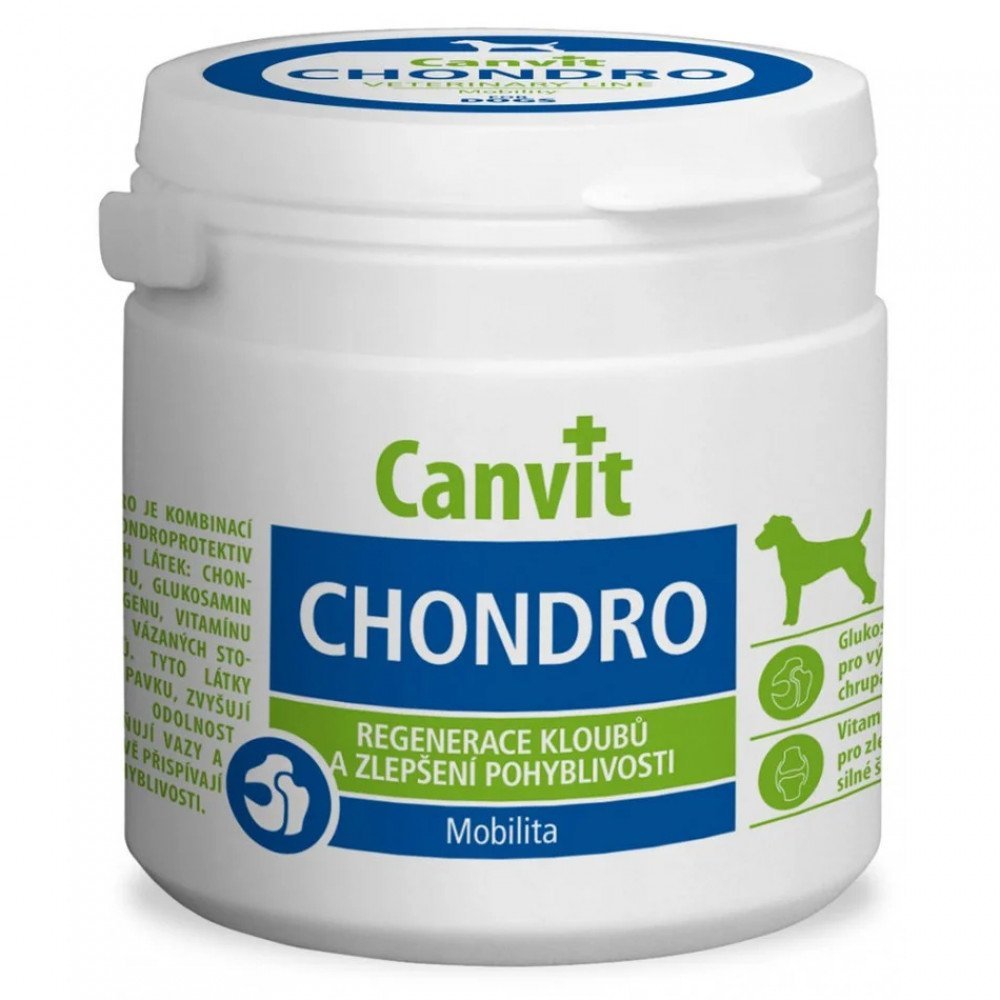 Вітамінна добавка Canvit Chondro for Dogs для зміцнення суглобів для собак всіх порід, 100 г