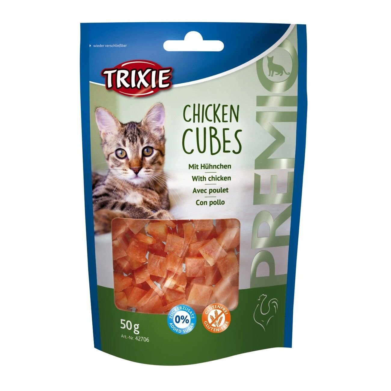 Ласощі для кішок Trixie PREMIO Chicken Cubes 50 г (курка)