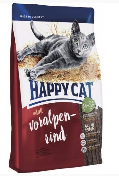 Happy Cat (Хэппи Кэт) - Supreme Voralpen Rind Сухой корм для кошек с говядиной 0,3 кг