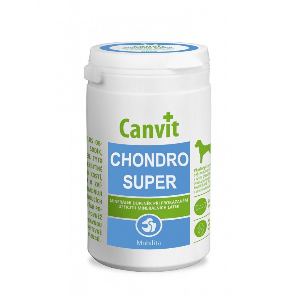 Вітамінна добавка Canvit Chondro Super for Dogs для догляду за опорно-руховим апаратом у собак, 230 г