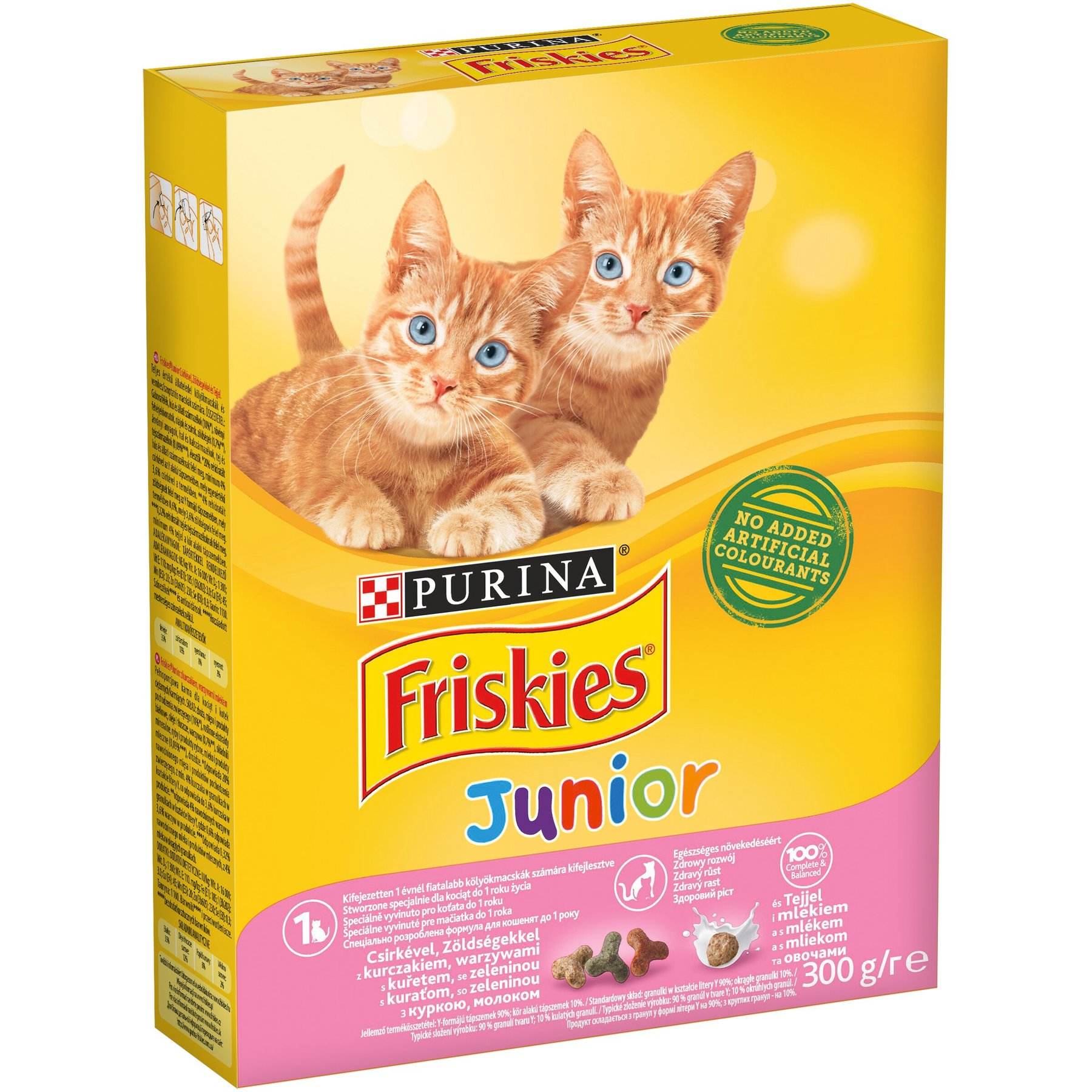 Friskies Junior - Сухой корм для котят с курицей, молоком и овощами 0,3 кг