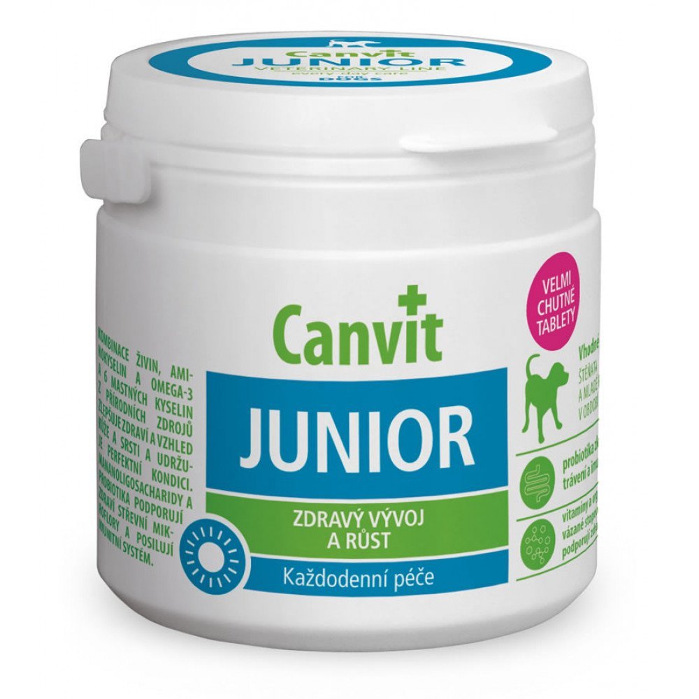 Витаминная добавка Canvit Junior for Dogs для поддержания здорового развития для щенков и молодых собак, 100 г