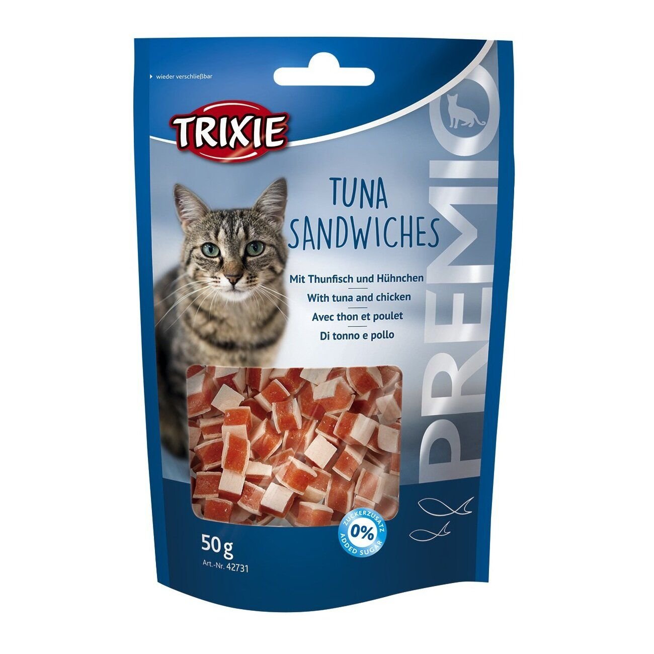 Ласощі для кішок Trixie PREMIO Tuna Sandwiches 50 г (курка і риба)