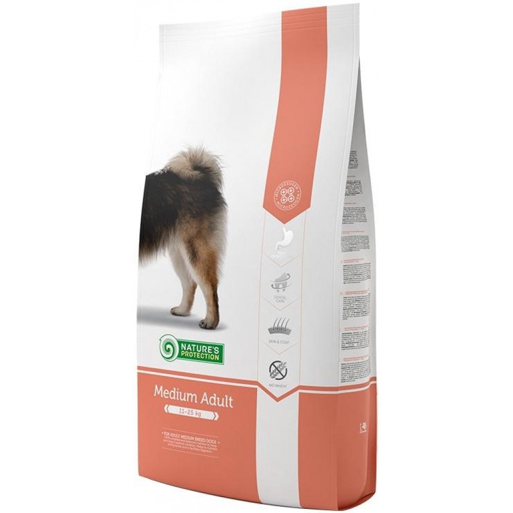 Сухий корм Nature’s Protection Medium Adult для собак середніх порід, 4 кг
