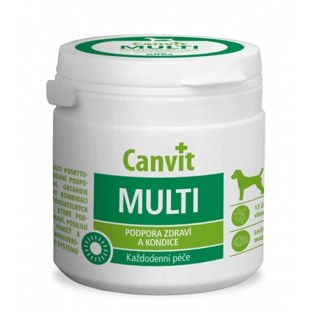 Витаминная добавка Canvit Multi for Dogs для улучшения физической формы у собак, 100 г
