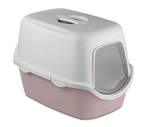 StefanPlast Туалет с фильтром для кошек Cathy нежно-розовый 56*40*40 см