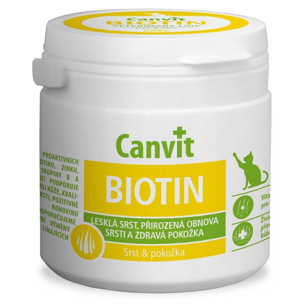 Витаминная добавка Canvit Biotin for Cats для укрепления иммунной системы для кошек, 100 г