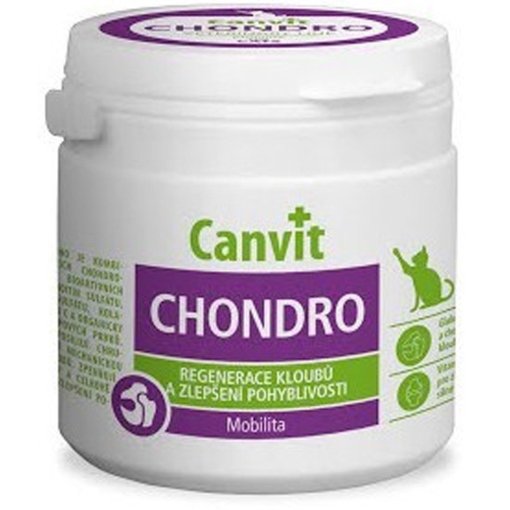 Вітамінна добавка Canvit Chondro for Cats для регенерації суглобів для кішок, 100 г