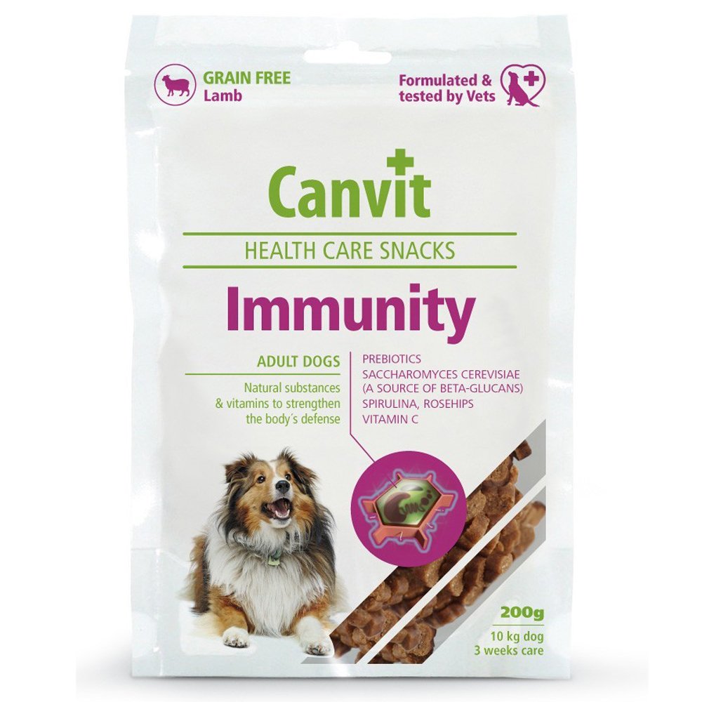 Полувлажное лакомство Canvit Immunity для собак для укрепления иммунитета для собак, 200 г