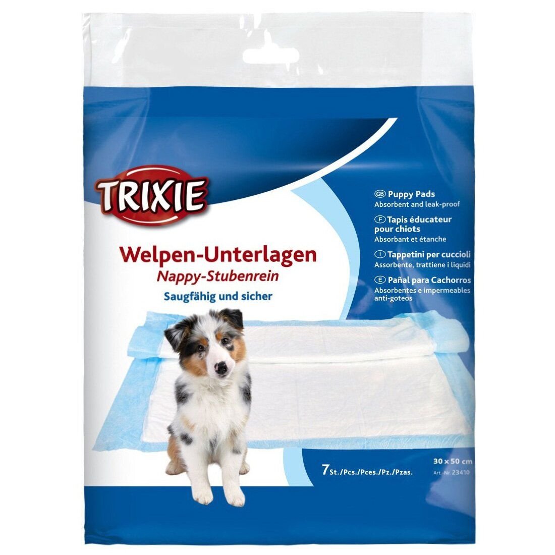Пелюшки для собак Trixie 30 x 50 см, 7 шт. (Целюлоза)