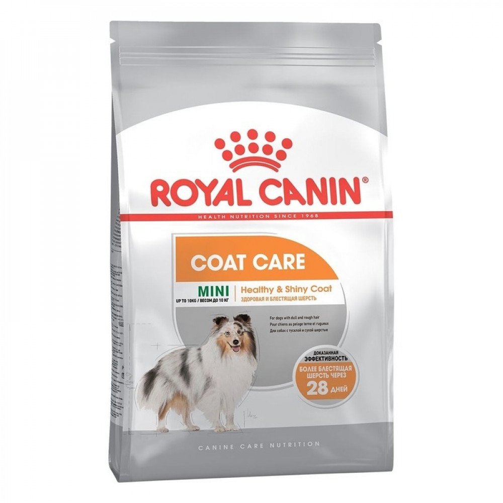 Сухой корм Royal Canin Mini Coat Care для собак мелких пород с тусклой и сухой шерстью, 1 кг