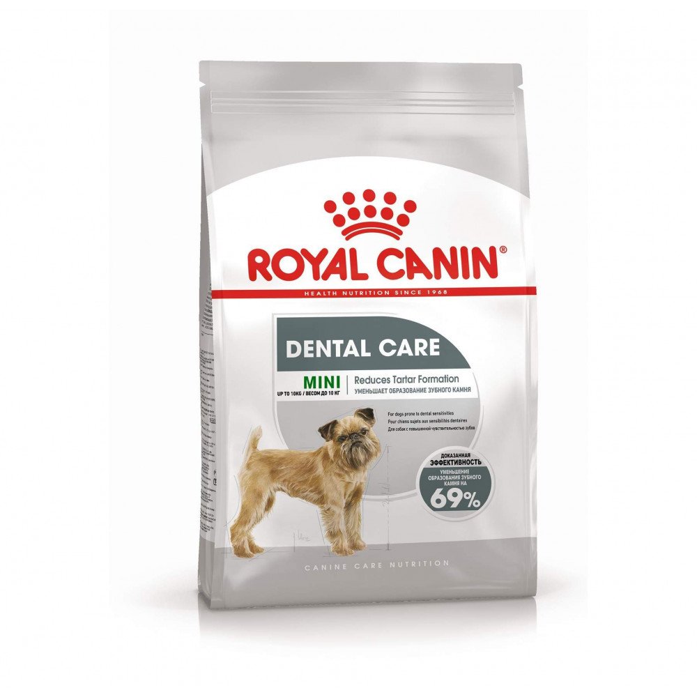 Сухой корм Royal Canin Mini Dental Care для уменьшения образования зубного камня у собак мелких пород, 1 кг.