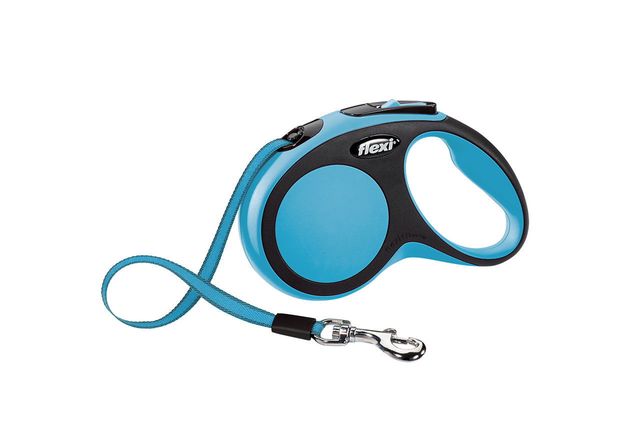 Flexi Повідець-рулетка New Comfort стрічка S (5 м; до 15 кг) блакитний