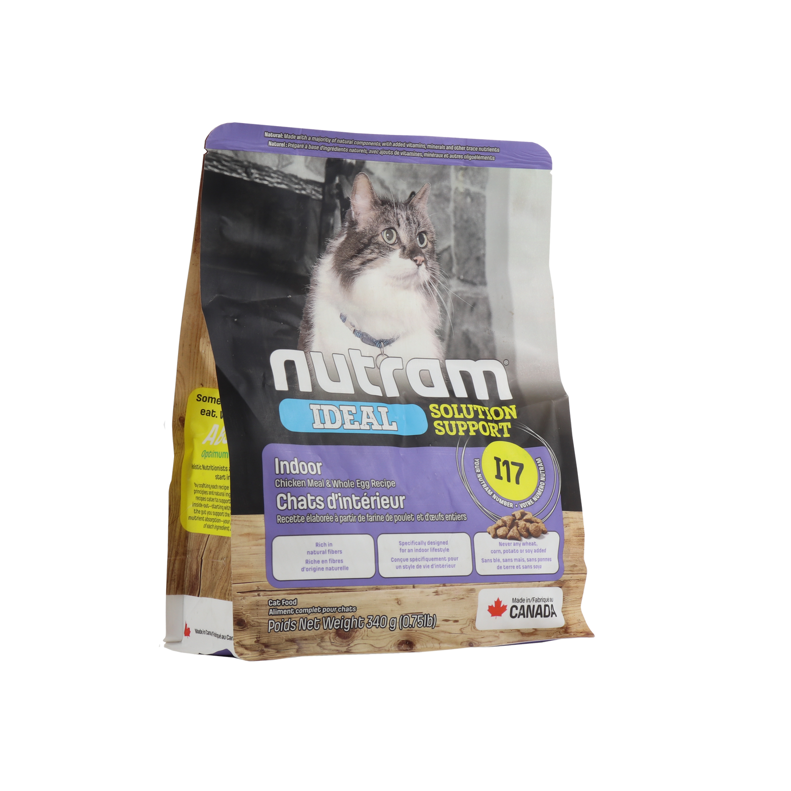 NUTRAM Ideal Solution Support Indoor Cat холистик корм для кошек домашнего содержания 340 г